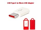 StuffHoods Micro USB to Type C Adapter with Fast Charging and Data Sync Compatible with Google Pixel 3a XL Type-C to Micro USB OTG Adapter Connector Convertor (Red)