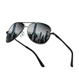 SIMSCO Firebird with Device Polarized Aviator Men's Sunglasses(IP-SG01B|Black)