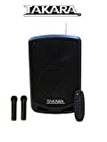Takara T-7106 a Karaoke Speaker 6.5 Inch Portable Multimedia Bluetooth , with Recording, USB, PA System with 2 Wireless Mic, FM.