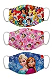 Bon Organik Disney Princess (OFFICIAL MERCHANDISE) 2 Ply Printed Cotton Cloth Face Mask Bundle For Kids (Set Of 3) (4-8Y)