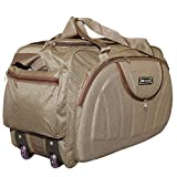N Choice Waterproof Polyester Lightweight 30 L Luggage Travel Duffel Bag with 2 Wheels