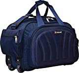 Zion bag Waterproof Polyester Lightweight Blue 40 L Travel Duffel Bag with 2 Wheels