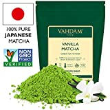 VAHDAM Vanilla + Matcha Green Tea Powder - Brew Delicious Vanilla Matcha Latte | Powerful Superfoods Blend | Japanese Matcha Powder with 100% Natural Vanilla, 50 g