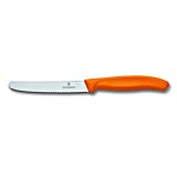 Victorinox Classic Wavy Tomato Knife, 11cm, Orange