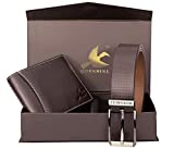Hornbull Gift Hamper for Men - Brown Wallet and Brown Belt Men's Combo Gift Set 4595