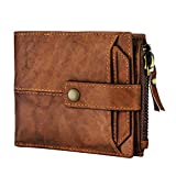 Spiffy Men's Genuine Leather Wallet for Men Purse (Brown)