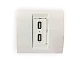 Wayona 2.1A Dual USB Socket Charger. Compatible with Anchor Roma switch plate - White