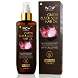 WOW Skin Science Onion Black Seed Hair Oil - Controls Hair Fall - No Mineral Oil & Silicones, 200 ml