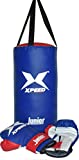 XpeeD Kids Boxing Set with Filled 1.5 Punching Bag Head Guard & Gloves Small (6oz) for 4-8 Yrs Old Junior Sports Kit