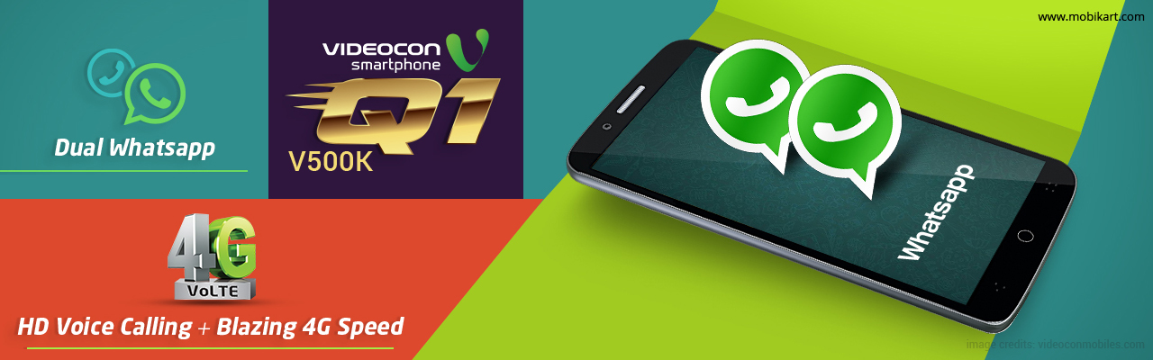 Videocon Q1 V500K Spotted with Dual WhatsApp & 4G VoLTE