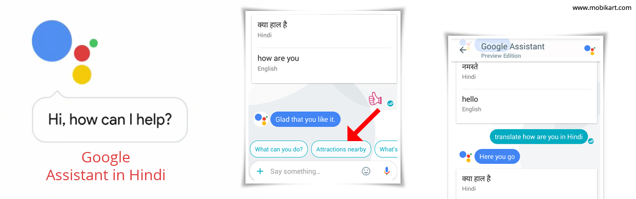 Google Assistant in Hindi