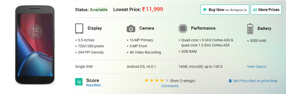 Motorola Moto G4 Plus