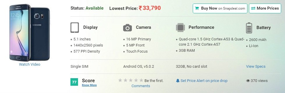 Samsung Galaxy S6 edge 32GB