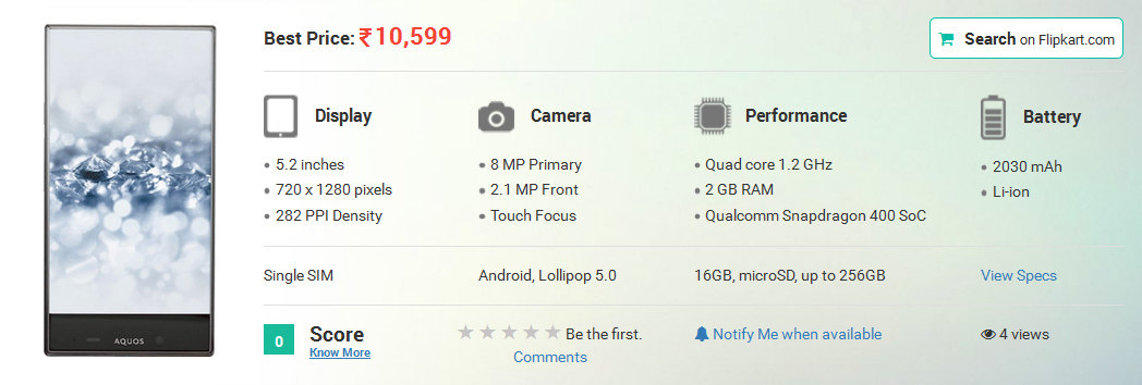 Sharp Aquos Crystal Y2