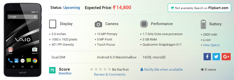 E:\Vilas-Work\MNO\M\Mobilkart.com\blog post image\2017\03-march\PC Brand Vaio Launches a New Android Smartphone