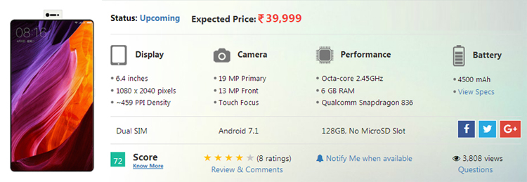 Xiaomi Mi Mix 2 Promo Images, Retail Box Exposed Ahead of Launch