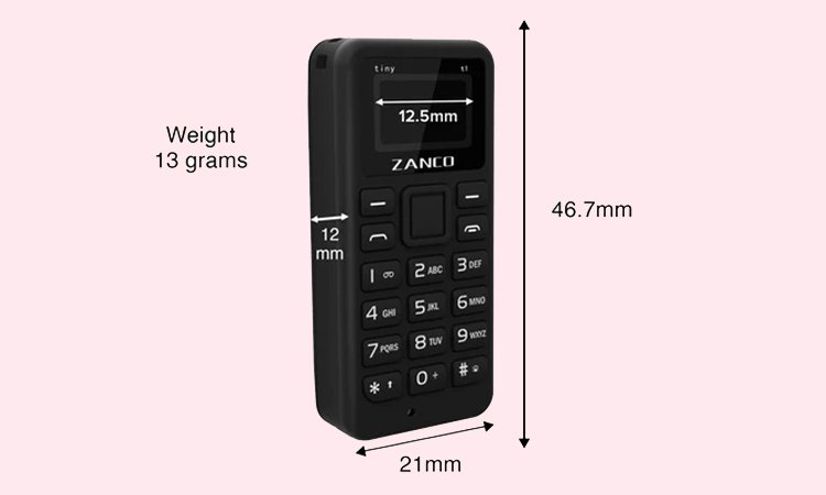 This Zanco Tiny t1 Phone Is Sized As Small As Your Thumb