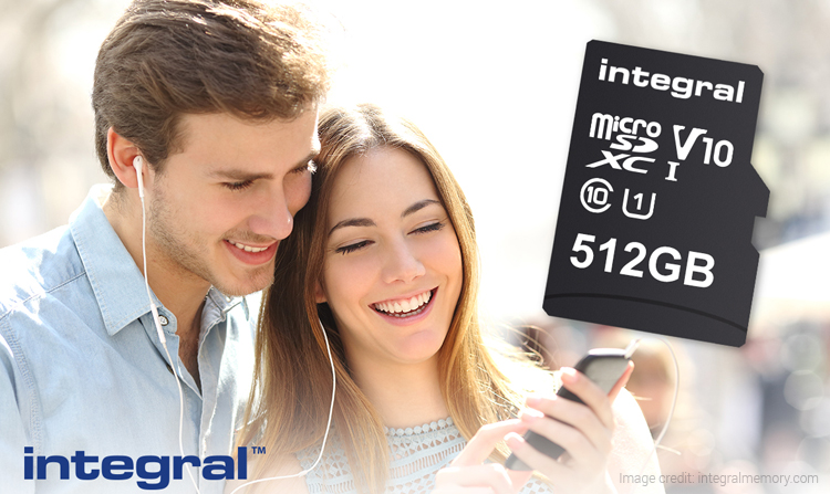 Integral Launches World’s Biggest 512GB microSD card