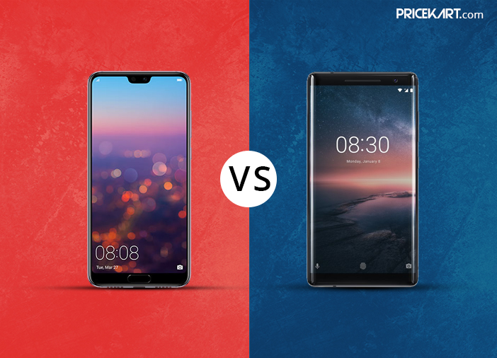 Nokia 8 sirocco vs huawei p20 pro